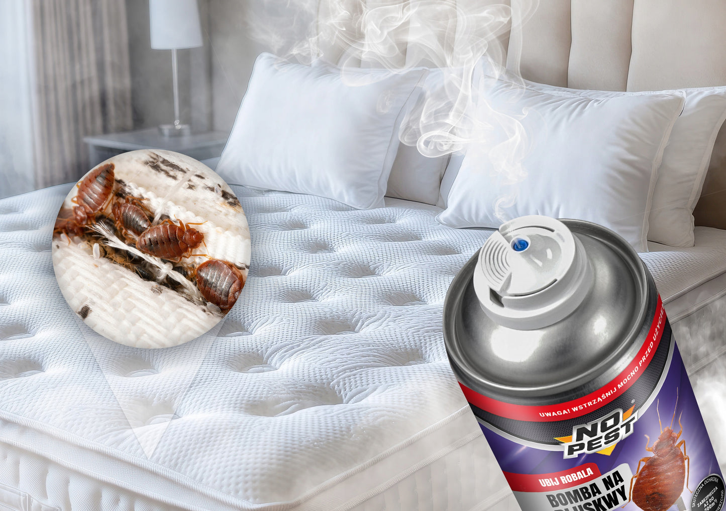 ULTRABAI STIPRUS AEROSOLINIS FOGGERIS NUO BLAKIŲ IR TARAKONŲ, 400ML, 2 VNT.