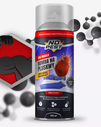 ULTRABAI STIPRUS AEROSOLINIS FOGGERIS NUO BLAKIŲ IR TARAKONŲ, 400ML, 2 VNT.