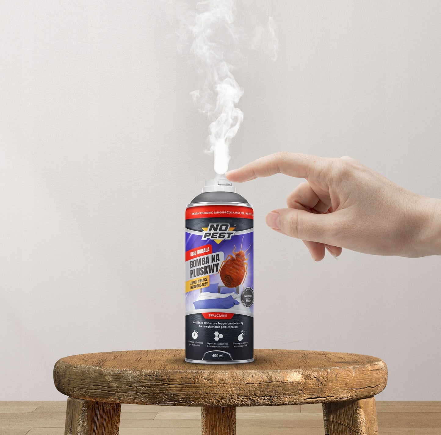 ULTRABAI STIPRUS AEROSOLINIS FOGGERIS NUO BLAKIŲ IR TARAKONŲ, 400ML, 2 VNT.