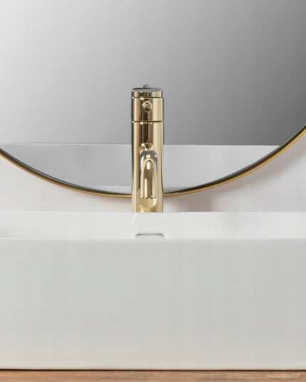 Stačiakampis stalviršio praustuvas REA BERTA baltas, aukštas, gilus 30,5x48,5 cm