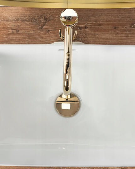 Stačiakampis stalviršio praustuvas REA BERTA baltas, aukštas, gilus 30,5x48,5 cm