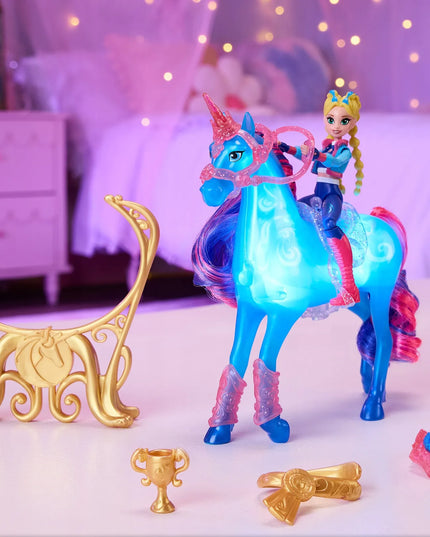 „Unicorn Academy“ vienaragių akademijos figūrėlių rinkinys „Isabel“ ir švytintis „River“