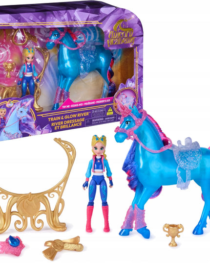 „Unicorn Academy“ vienaragių akademijos figūrėlių rinkinys „Isabel“ ir švytintis „River“