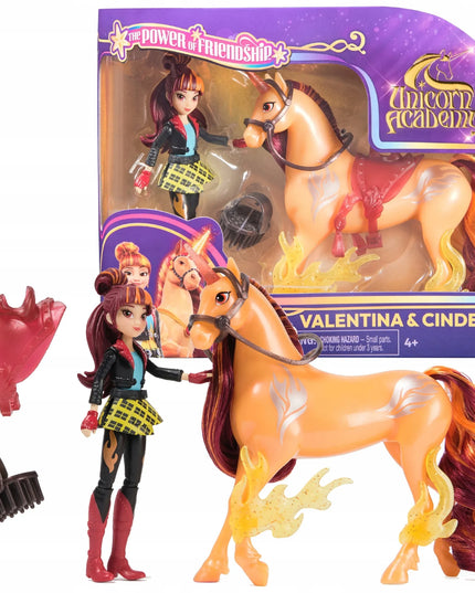 UNICORN ACADEMY Valentina ir Cinder figūrėlių rinkinys su aksesuaru