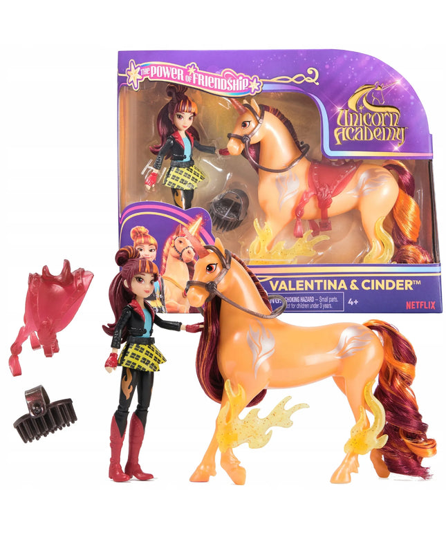 UNICORN ACADEMY Valentina ir Cinder figūrėlių rinkinys su aksesuaru