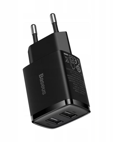 Universalus BASEUS tinklo įkroviklis telefonui, 2x USB 10.5W 2A