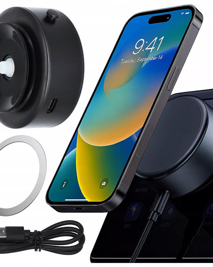 Magnetinis automobilinis telefono laikiklis Alogy MagSafe su vakuuminiu tvirtinimu prie stiklo
