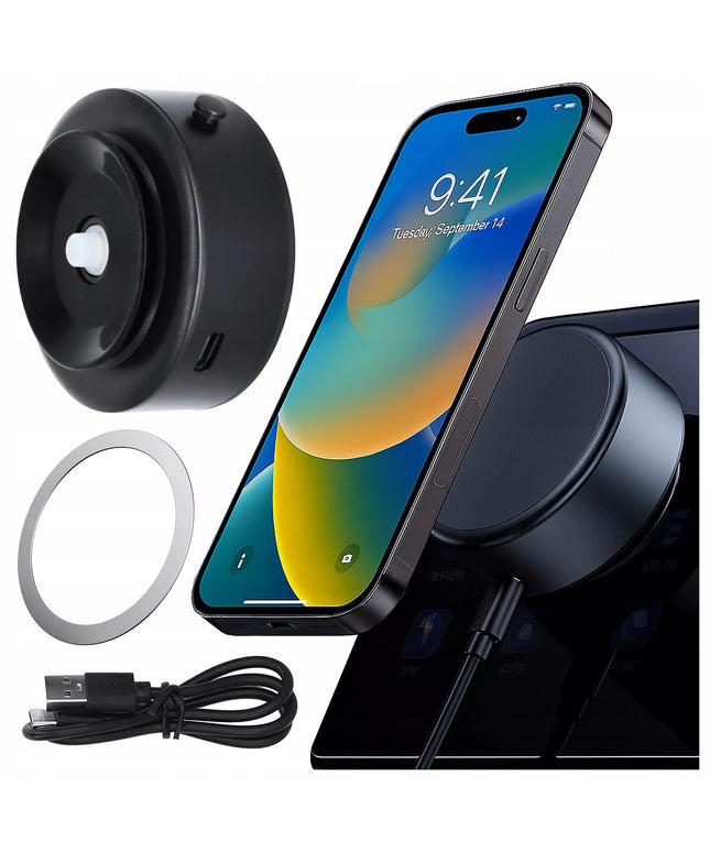 Magnetinis automobilinis telefono laikiklis Alogy MagSafe su vakuuminiu tvirtinimu prie stiklo