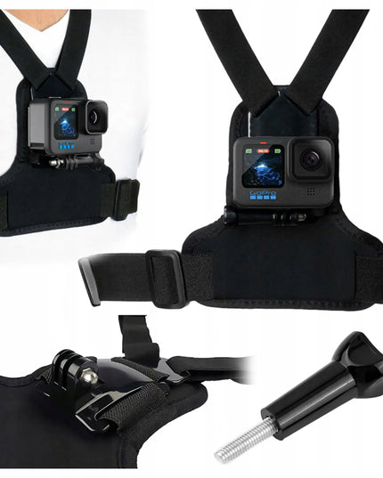1One Chest Mount Anti-shake krūtinės diržų laikiklis sportinei kamerai GoPro HERO 13 12 11 10 9 8 7