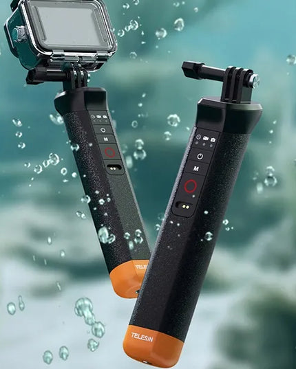 TELESIN plūdrus laikiklis su Bluetooth nuotolinio valdymo pulteliu GoPro kameroms