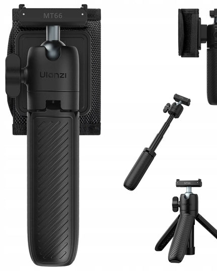 Kuprinės laikiklis ULANZI MT66, asmenukių lazda ir stalinis trikojis, skirtas DJI Action
