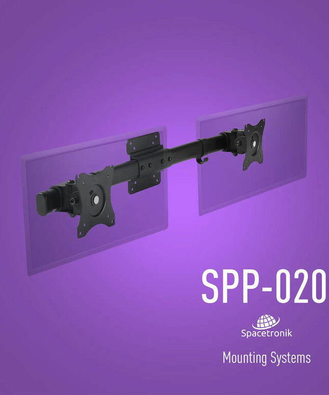 VESA laikiklis dviem monitoriams Spacetronik SPP-020B