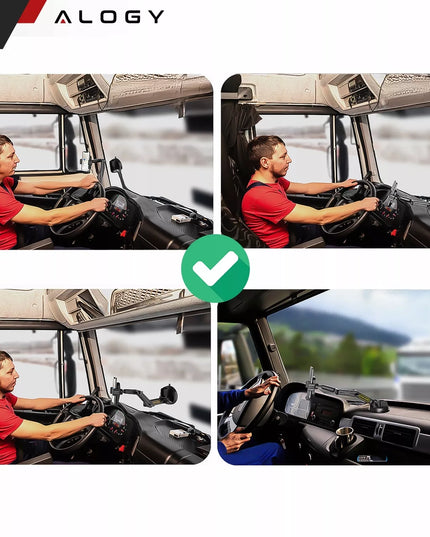 Telefono laikiklis automobiliui / sunkvežimiui / ekskavatoriui / autobusui / sunkvežimiui - Alogy