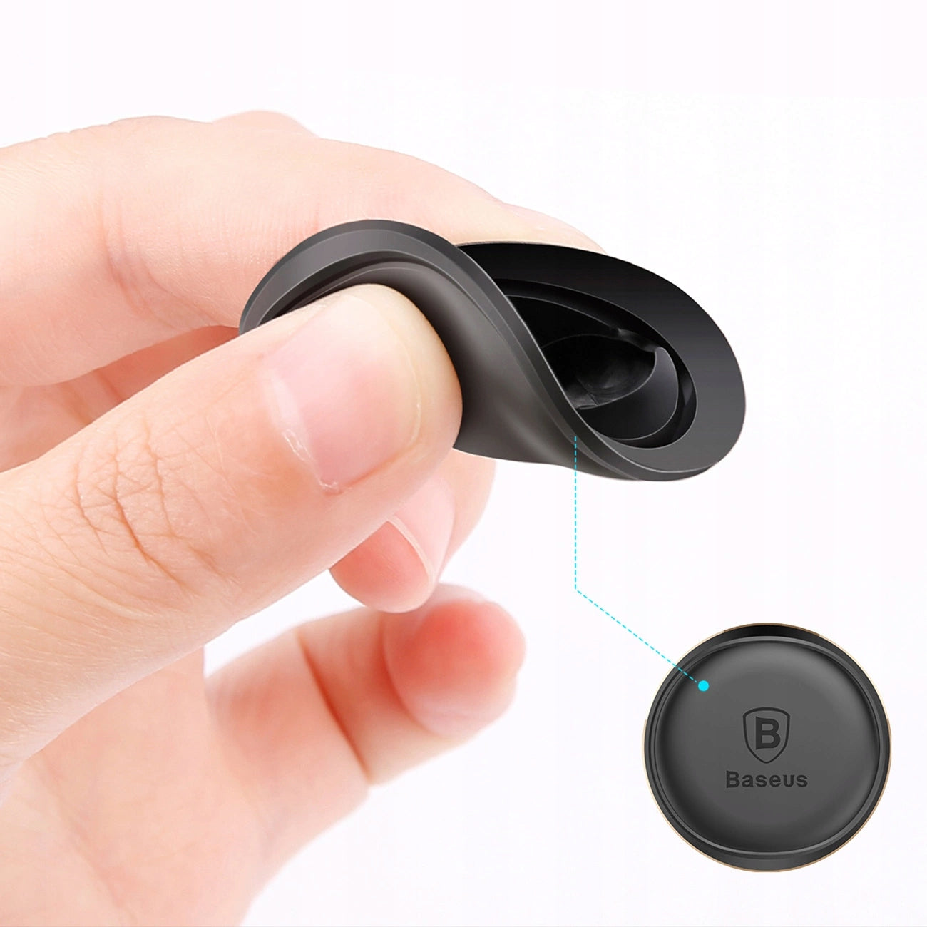 Magnetinis automobilinis telefono laikiklis prie ventiliacijos grotelių, juodas Baseus