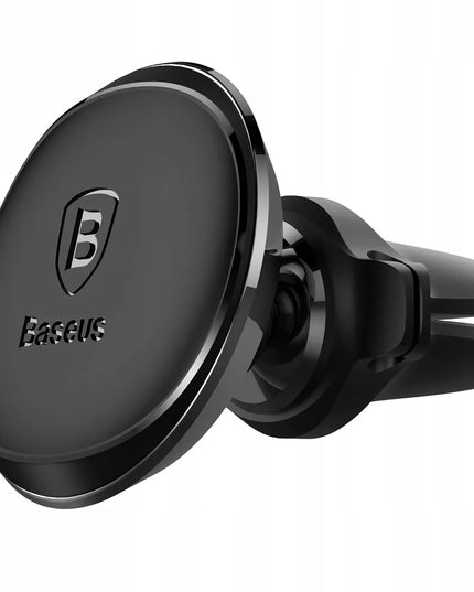Magnetinis automobilinis telefono laikiklis prie ventiliacijos grotelių, juodas Baseus