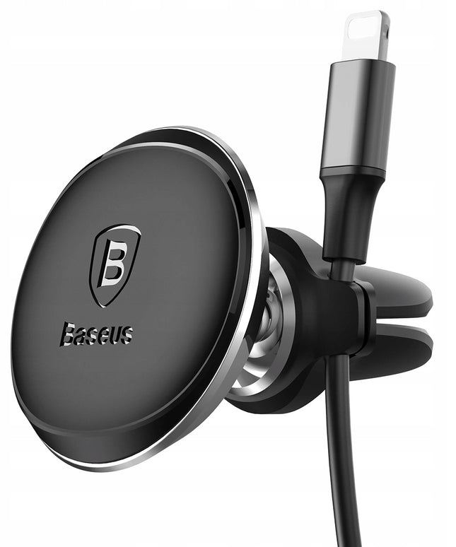 Magnetinis automobilinis telefono laikiklis prie ventiliacijos grotelių, juodas Baseus