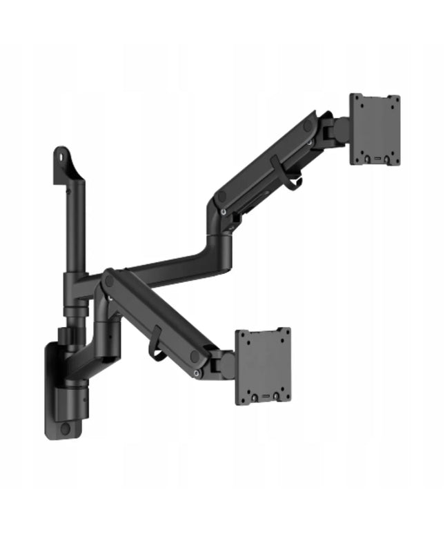 Sieninis laikiklis 2 monitoriams 24-57" 54kg VESA 100x100/75x75, dujinis, Spacetronik