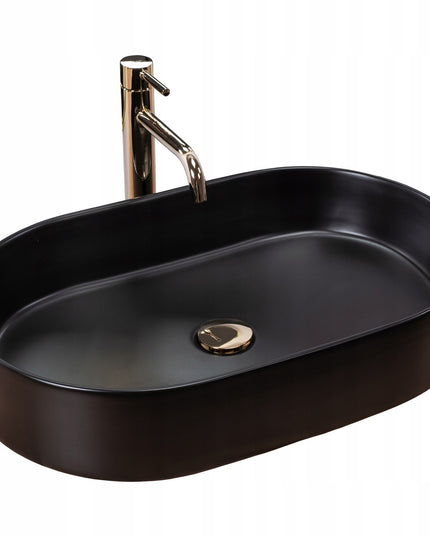 Praustuvas ant stalviršio REA NADIA BLACK MATT MATINĖ JUODA