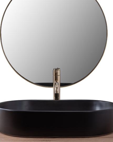 Praustuvas ant stalviršio REA NADIA BLACK MATT MATINĖ JUODA