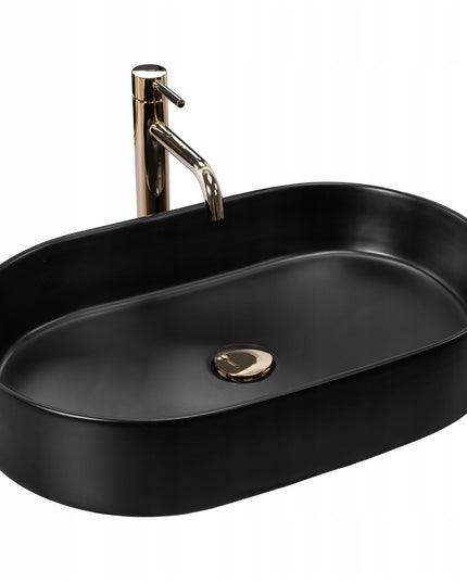 Praustuvas ant stalviršio REA NADIA BLACK MATT MATINĖ JUODA