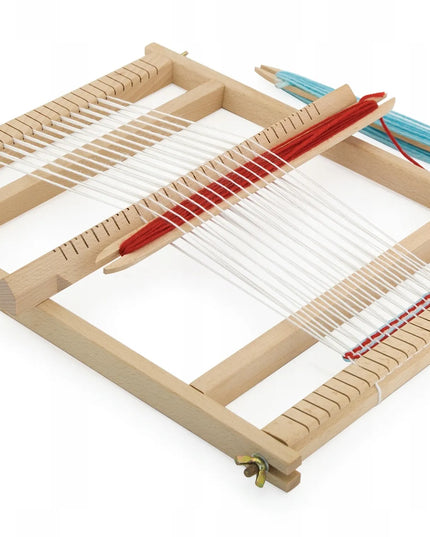 VIGA medinės audimo staklės – Montessori audimo rinkinys