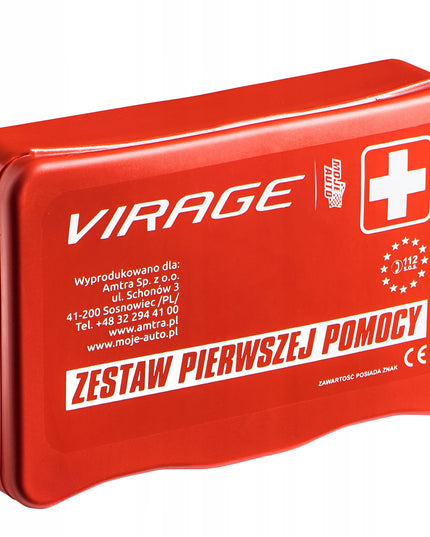 VIRAGE maža automobilinė pirmosios pagalbos vaistinėlė dėžutėje