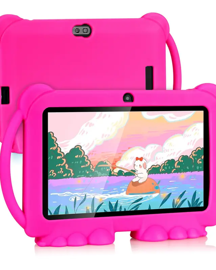 Vaikiška 7 colių Android planšetė su edukacinėmis funkcijomis ir akių apsauga