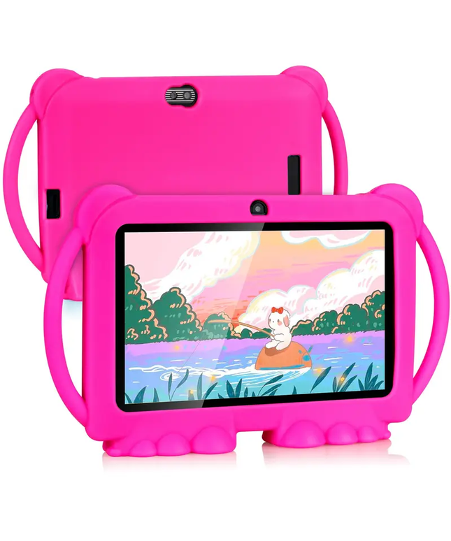 Vaikiška 7 colių Android planšetė su edukacinėmis funkcijomis ir akių apsauga