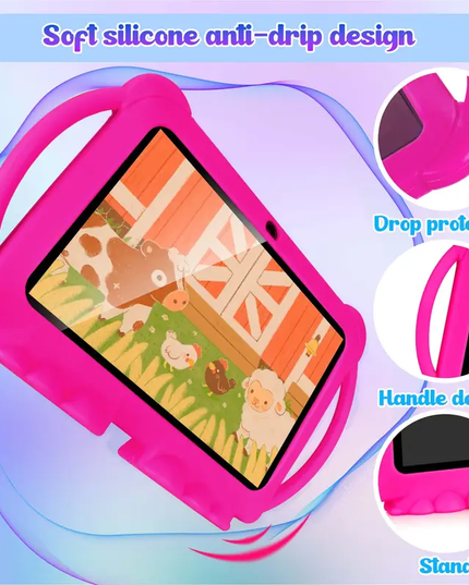 Vaikiška 7 colių Android planšetė su edukacinėmis funkcijomis ir akių apsauga