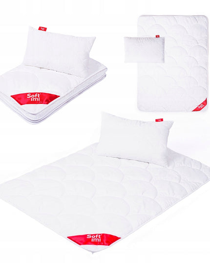 Vaikiška antialerginė patalynė, komplektas, Antklodė 100x135 + Pagalvė 40x60 Softimi
