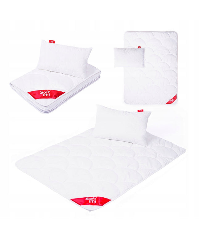 Vaikiška antialerginė patalynė, komplektas, Antklodė 100x135 + Pagalvė 40x60 Softimi