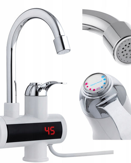 Elektrinis vandens šildytuvas, maišytuvas su LCD ekranu