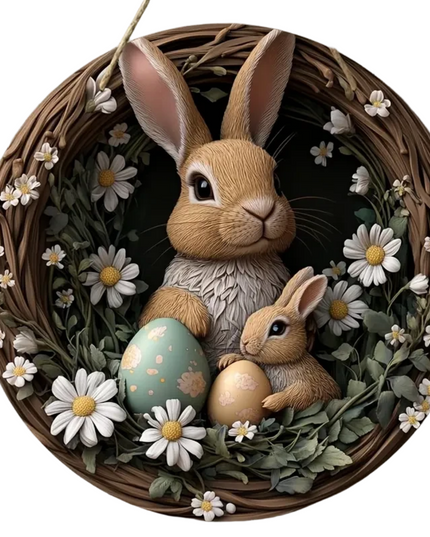 Velykų Kiškio Žavesys – Bohemiškas Sienos Vainikas, Dekoracija