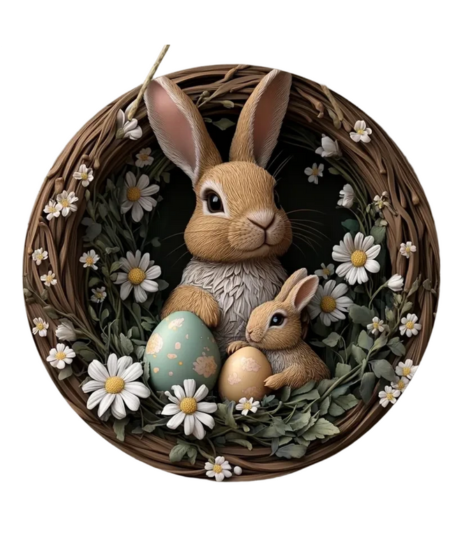 Velykų Kiškio Žavesys – Bohemiškas Sienos Vainikas, Dekoracija