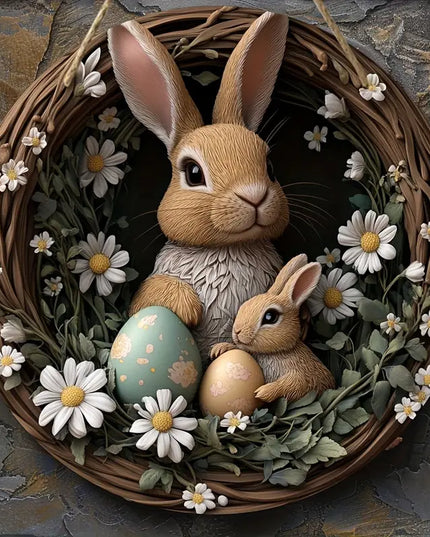 Velykų Kiškio Žavesys – Bohemiškas Sienos Vainikas, Dekoracija