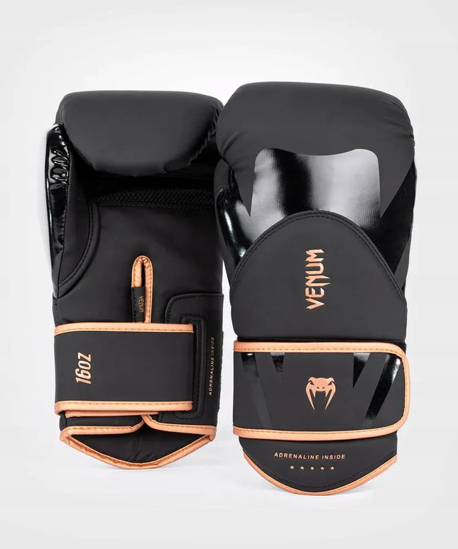 Venum bokso pirštinės Challenger 4.0 Black/Bronze 14OZ