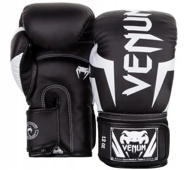 Venum Elite bokso pirštinės, juodos/baltos, 14 oz