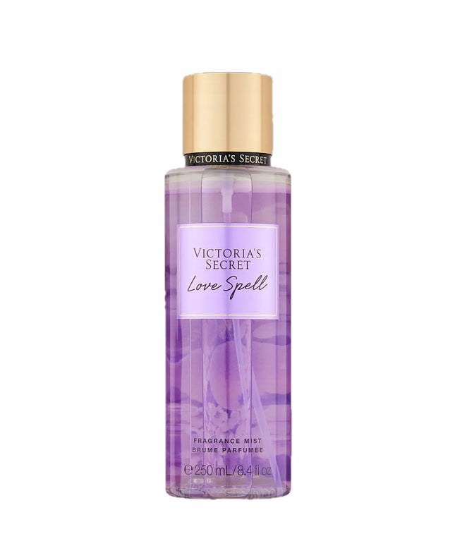 Victoria's Secret Love Spell – rinkinys: kūno dulksna, losjonas ir krepšelis – dovana