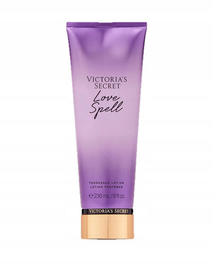 Victoria's Secret Love Spell – rinkinys: kūno dulksna, losjonas ir krepšelis – dovana