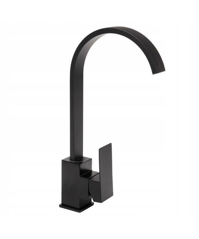 Virtuvės maišytuvas, matinis juodas, komplektas