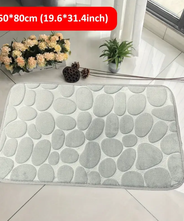 Vonios, miegamojo kilimėlis - Pilkas