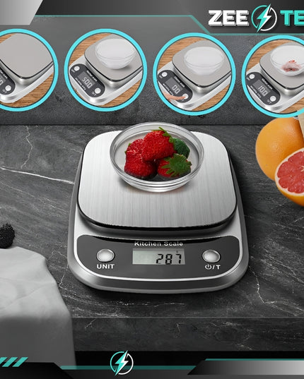 ELEKTRONINĖ VIRTUVINĖ SVARSTYKLĖS TIKSLIOS 1 g | 5 kg JUVELYRINĖS + BATERIJOS