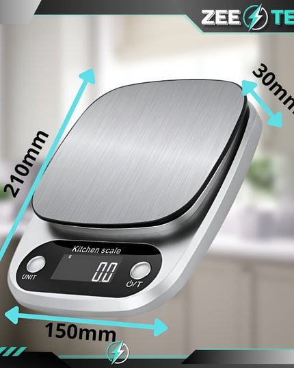 ELEKTRONINĖ VIRTUVINĖ SVARSTYKLĖS TIKSLIOS 1 g | 5 kg JUVELYRINĖS + BATERIJOS