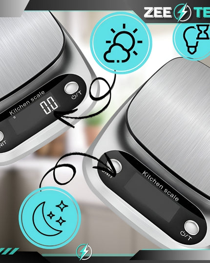 ELEKTRONINĖ VIRTUVINĖ SVARSTYKLĖS TIKSLIOS 1 g | 5 kg JUVELYRINĖS + BATERIJOS