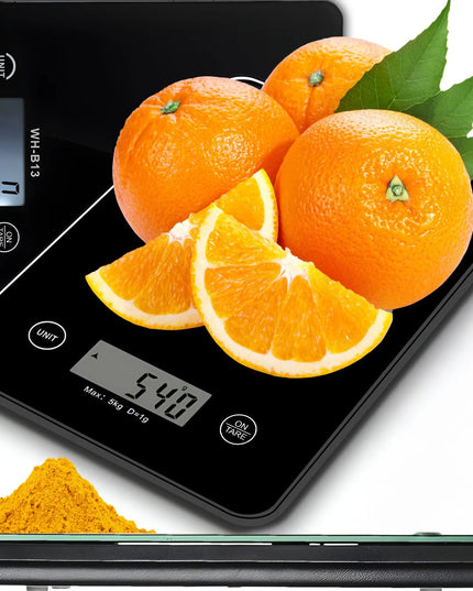 RETOO elektroninės virtuvinės svarstyklės su LCD ekranu, tikslios iki 1g, iki 5kg