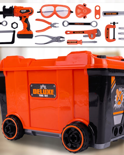 VAIKŲ MEISTRO DIRBTUVĖS LAGAMINĖLYJE ANT RATUKŲ, 65 DALYS, DIDELĖS