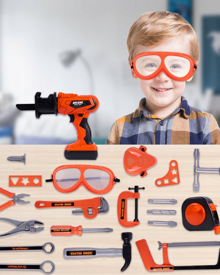 VAIKŲ MEISTRO DIRBTUVĖS LAGAMINĖLYJE ANT RATUKŲ, 65 DALYS, DIDELĖS