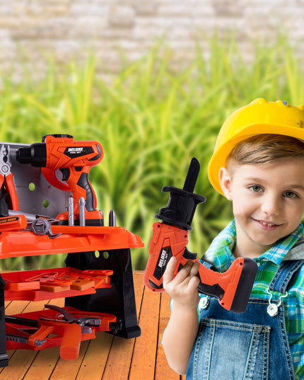 VAIKŲ MEISTRO DIRBTUVĖS LAGAMINĖLYJE ANT RATUKŲ, 65 DALYS, DIDELĖS