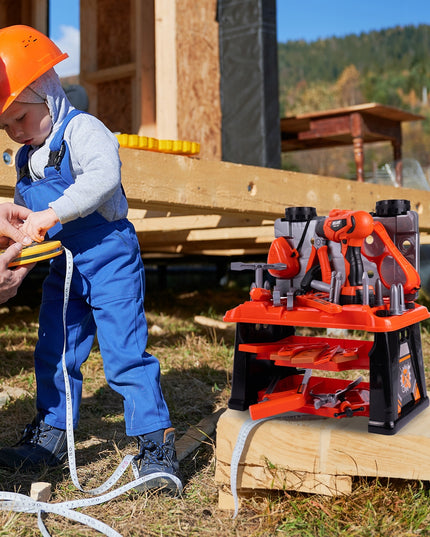 VAIKŲ MEISTRO DIRBTUVĖS LAGAMINĖLYJE ANT RATUKŲ, 65 DALYS, DIDELĖS