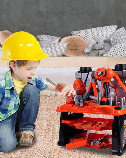 VAIKŲ MEISTRO DIRBTUVĖS LAGAMINĖLYJE ANT RATUKŲ, 65 DALYS, DIDELĖS